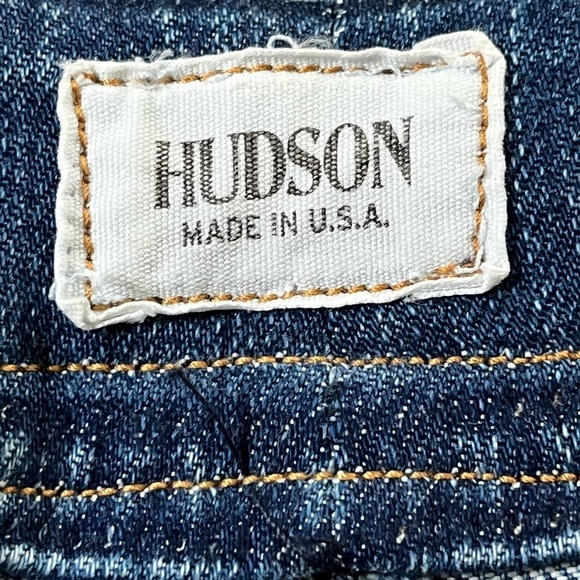 Hudson Mid-Rise Bootcut Stretch Jeans Medium Blue Wash size 29 Made in USA - Picture 11 of 16